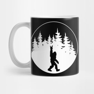 Yeti Bigfoot Sasquatch Circle Mug